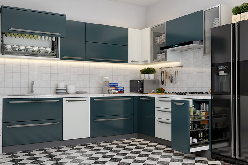 Red Acrylic Kitchen